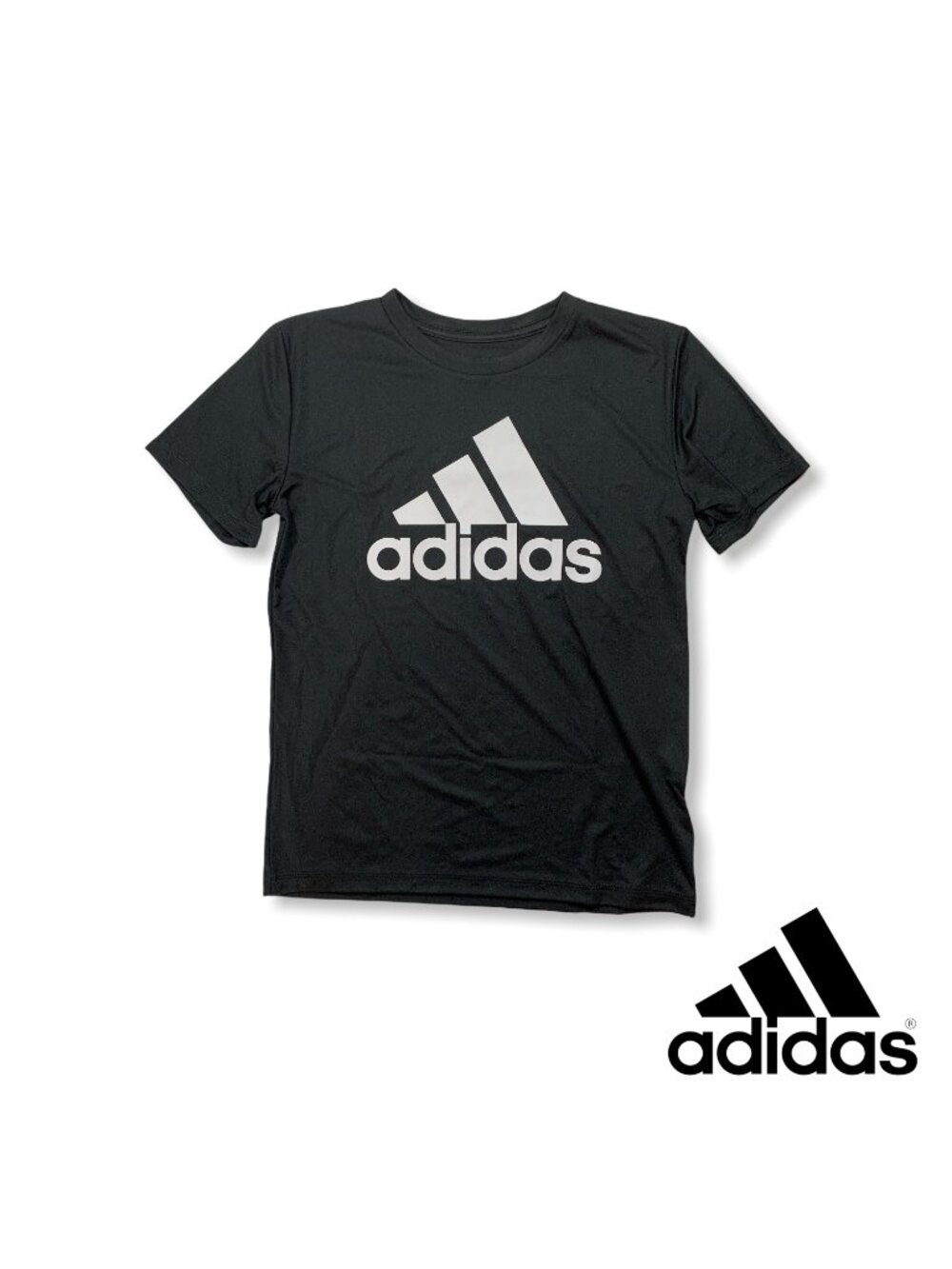 adidas Boys' Stay Dry Moisture-Wicking AEROREADY SS T-Shirt, Black